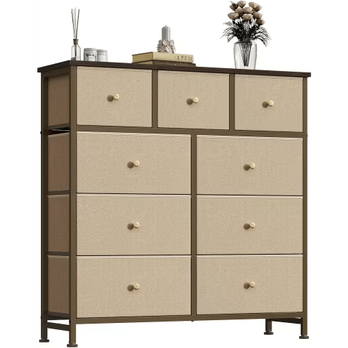 OLIXIS 9 Drawer Tall Dresser for Bedroom, Closet Organizers and Storage