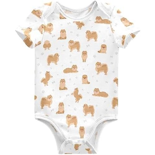 Ollabaky Unisex Baby Bodysuits Short-Sleeve Cotton Baby Clothes for Girls Boys 0-24 Months