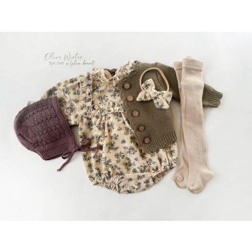Violla Romper Set – Olive and Cradle
