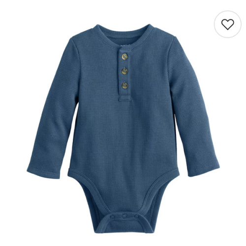Baby Jumping Beans® Long Sleeve Thermal Henley Bodysuit