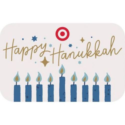 Happy Hanukkah Candles Target GiftCard