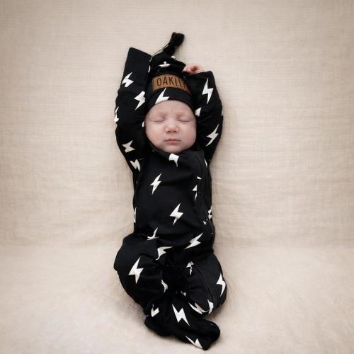 Baby Boy Coming Home Outfit | Personalized Zipper Romper Set | Newborn Going Home Outfit | Baby Shower Gift | Hospital Outfit