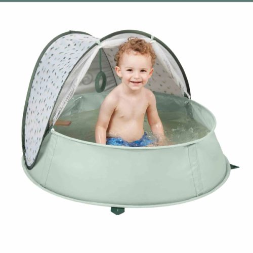 Aquani Anti-UV Baby Beach Tent & Paddling Pool | UPF 50+ Portable Shade & Pool I Babymoov