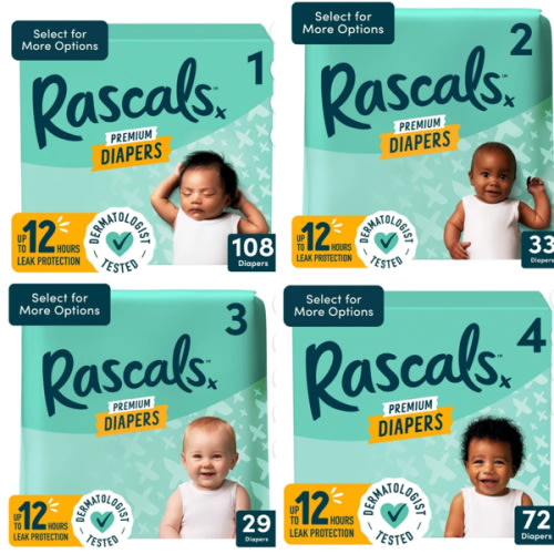 Rascals Premium Absorbent Baby Diapers