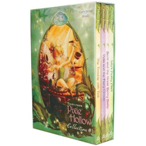 Tales From Pixie Hollow 4 copy Box Set (Disney Fairies)(Trouble with Tink, Lily's Pesky Plant, Vidia and the Fairy Crown, Beck and the Great Berry Battle)