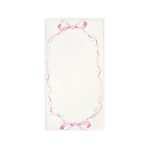 Organic LoveShackFancy Bow Picture Perfect Crib Sheet , Multi