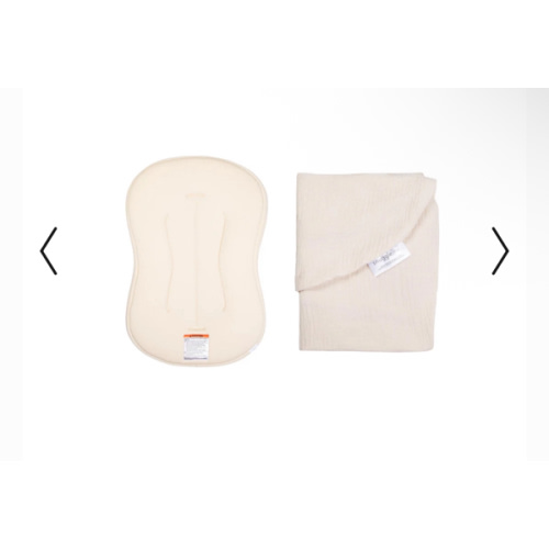 Lounger Curve + Muslin Cover Set | Natural