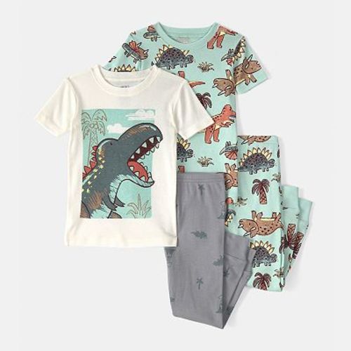 Toddler Boy Carter's 4-piece Pajama Top & Pajama Bottoms Set