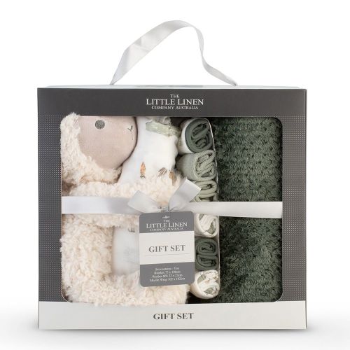 The Little Linen Co. Boxed Gift Set Farmyard Lamb