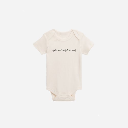 Personalized Version Organic Baby Bodysuit • Pregnancy Announcement • Custom Newborn Gift • Baby Clothes • Swift Baby Shower Gift