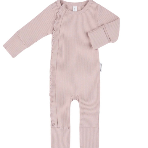 Baby Frill Onesie - Rose