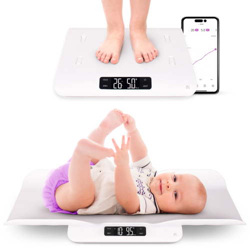 Greater Goods Smart Baby Scale, Newborn to Toddler, Bluetooth, 66 lb
