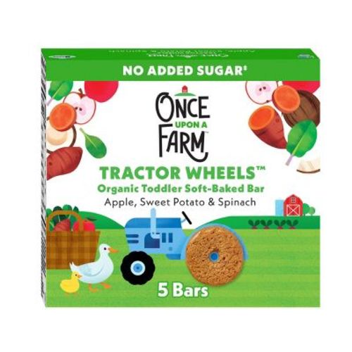Once Upon a Farm Tractor Wheels Banana Pumpkin & Cauliflower Baby Snacks - 3.35oz