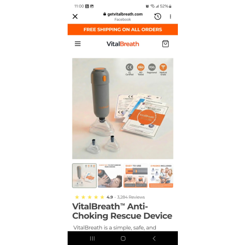 Anti-Choking Rescue Device – VitalBreath
