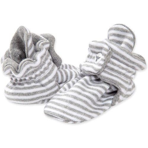 Burt's Bees Baby Unisex Baby Booties, Organic Cotton Adjustable Infant Shoes