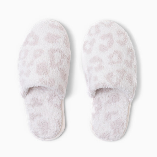 Barefoot Dreams CozyChic Barefoot in the Wild Slipper - Cream/Stone, S