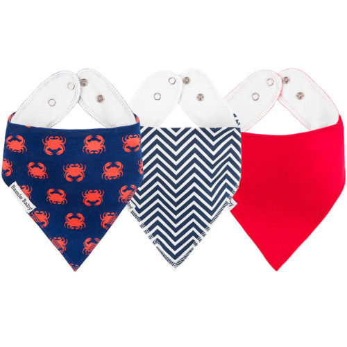 Bazzle Baby Banda Bib The Original Bandana-Style Drool Bib 3pk - Crabby