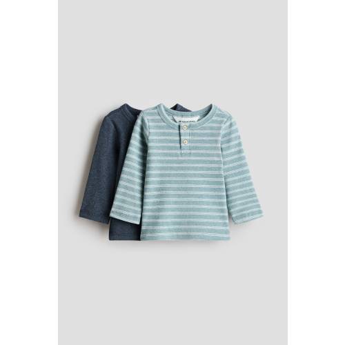 2-PACK COTTON HENLEY SHIRTS