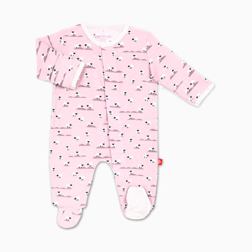 Baa Baa Baby Modal Footie - Pastel Pink Baa Baa Baby