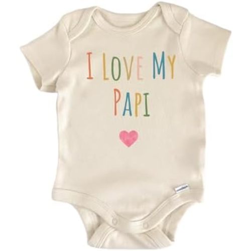 I Love My Papi - Baby Boy Girl Clothes Bodysuit Funny Cute