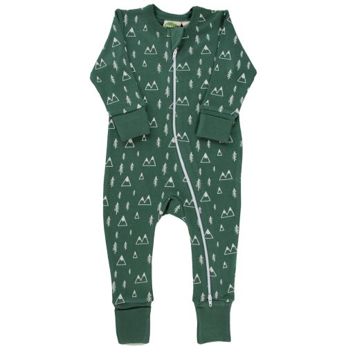 PARADE Organic Signature Print '2-Way' Zip Romper - Winter