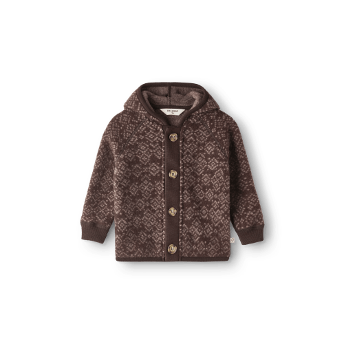Baby merino wool fleece jacket - Free shipping - Dilling