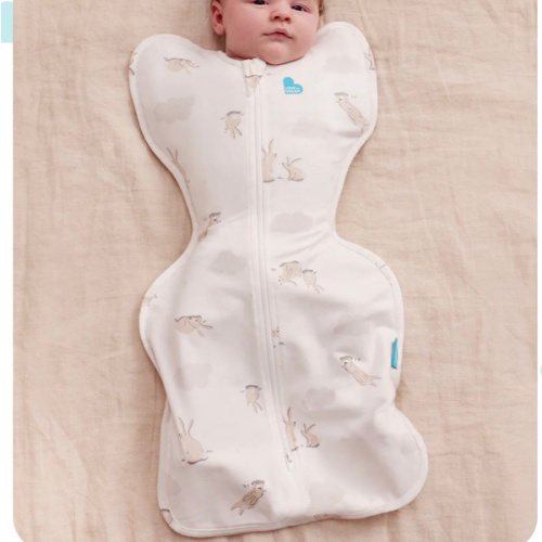Swaddle Up™ 1.0 TOG Cotton White Cloud Bunnies