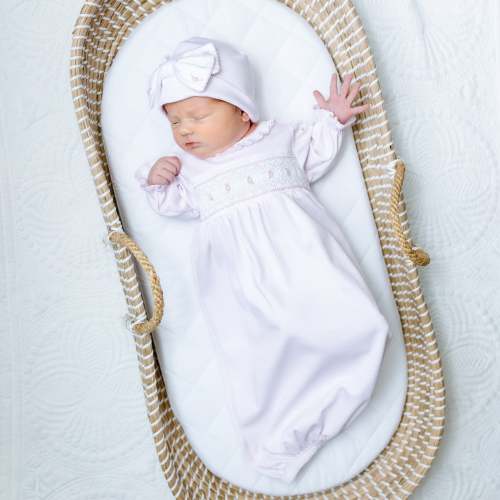 Julia Smocked Gown - Pink