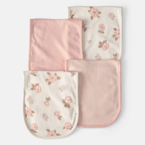 Baby Girl 4-Pack Floral Burp Cloths | Carter’s Oshkosh Canada