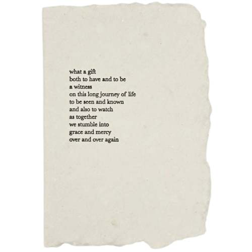what a gift to have, original poem card