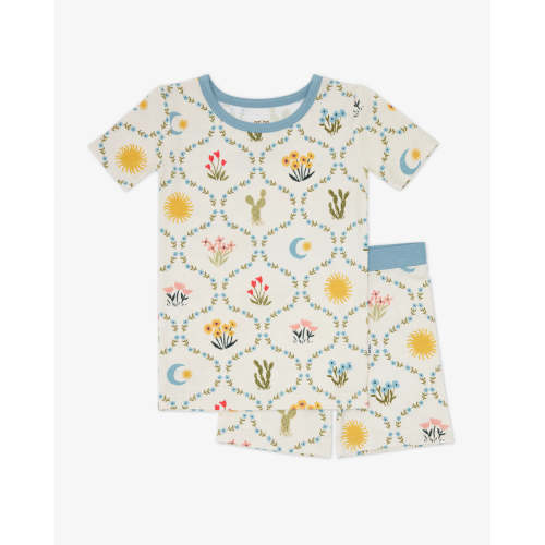Desert Meadow Two-Piece Short Sleeve & Shorts Pajama Set | Little Sleepies
