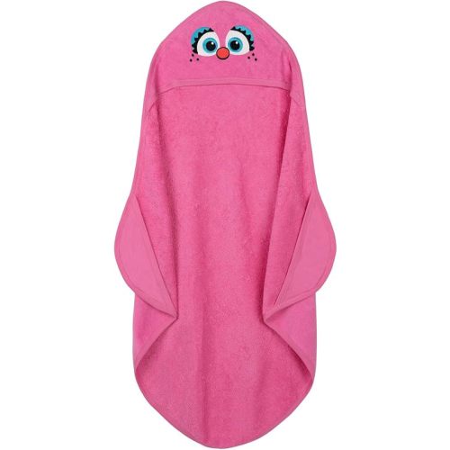Sesame Street Baby Boy or Girl Embroidered Graphic Hooded Bath Wrap Abby Cadabby Pink OS