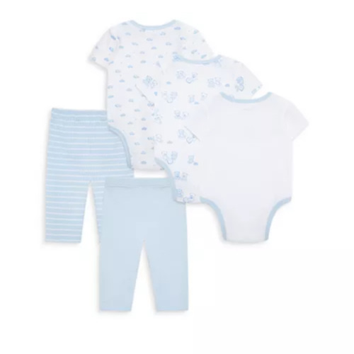 Boys' Bears 5 Pc. Bodysuits & Pants Set - Baby