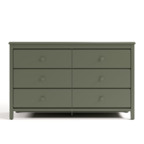 Storkcraft Alpine 6 Drawer Dresser, Hazelnut