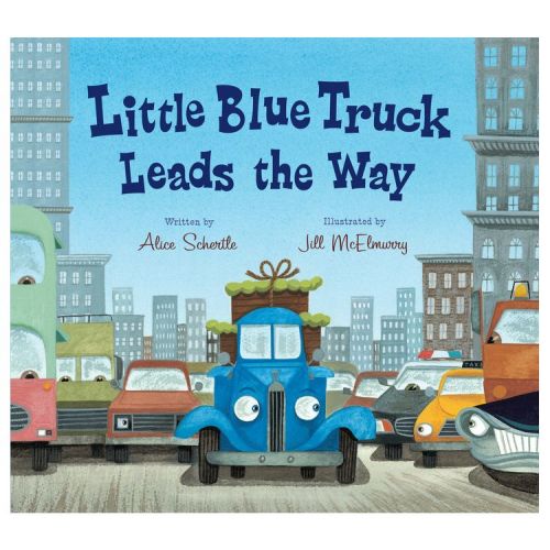 Little Blue Truck Leads the Way Padded Board Book - by Alice Schertle