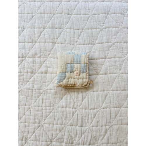cottage quilt lovie - powder