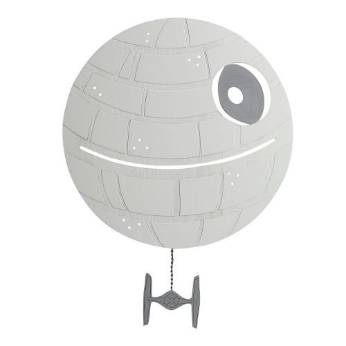 Lambs & Ivy Star Wars Signature Led Light-up Death Star Wall Decor/art