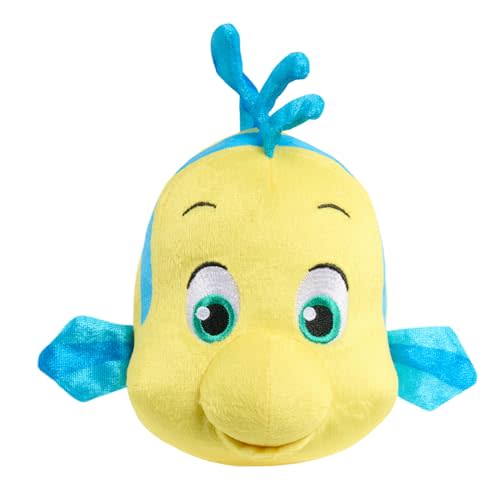 Just Play Disney Junior Ariel Flounder Small 7-inch Plush, Kids Toys for Ages 2 Up