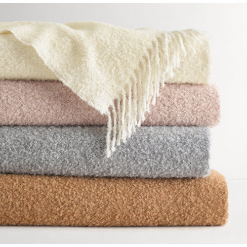 Alpaca Bouclé Stroller Blanket | RH Baby & Child