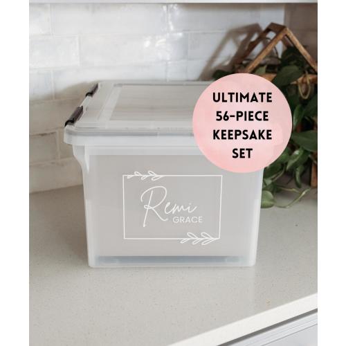 Ultimate Kids Memory Box – Premium 56-Piece Keepsake Set – Birthday Letters, Writing Guide, Baby Milestones & School Year Interviews