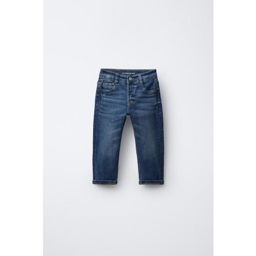 STRAIGHT FIT JEANS - Mid-blue | ZARA United States