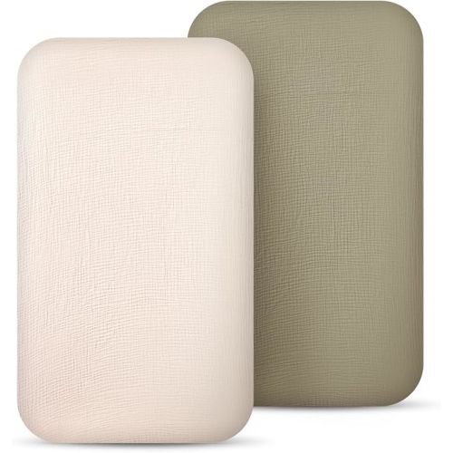 lulumoon Muslin Fitted Bassinet Sheet: Compatible with Most Bedside Sleeper