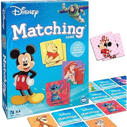 Wonder Forge Disney Matching Game - Fun Memory Game for Boys & Girls Ages 3 and Older - Featuring Classic Disney Characters - Preschool Learning Toy