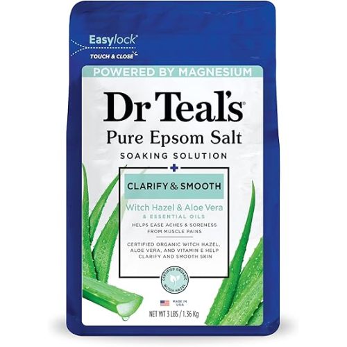 Dr Teal's Epsom Salt, Witch Hazel & Aloe Vera, 3 lbs