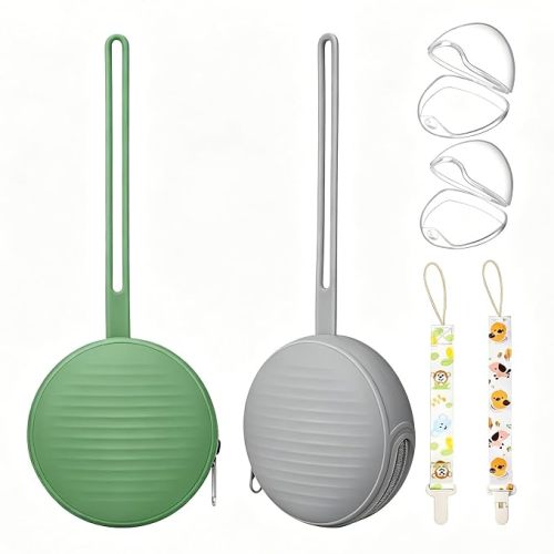 Pacifier Case, Holder for Traveling Baby Essentials Set - BPA Free