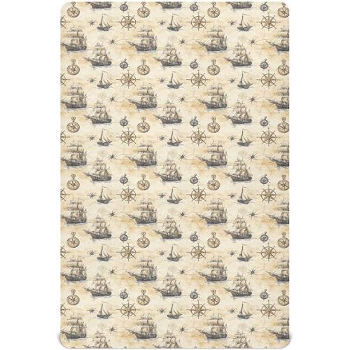 Pirate Ships Baby Crib Sheets, 52"x 28"