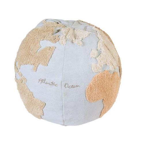 Lorena Canals World Map Pouf