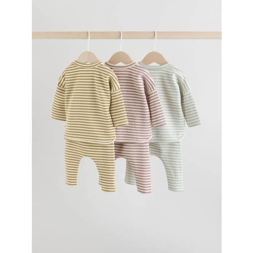 Buy Yellow/Pink/Blue Baby Jersey Tops and Leggings Set 6 Piece (0mths-2yrs) from Next USA