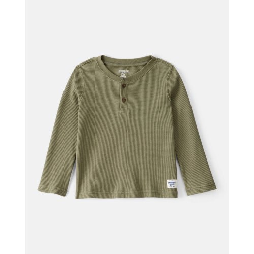 Toddler Boy Long-Sleeve Henley T-Shirt - Green - OshKosh B'gosh | Carter's