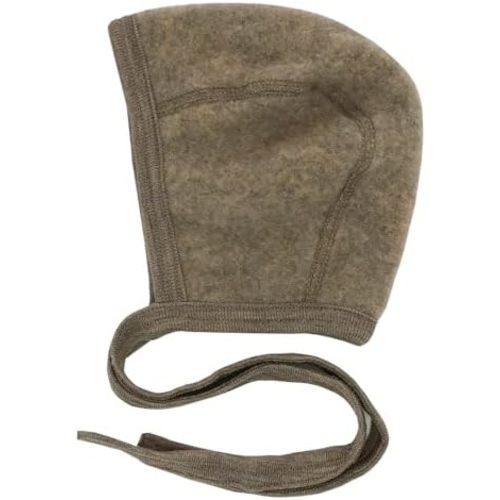 Ecoable Newborn Baby Bonnet, 0–6 Months | Organic Merino Wool Fleece, Pilot Cap with Ear Protection for Infants